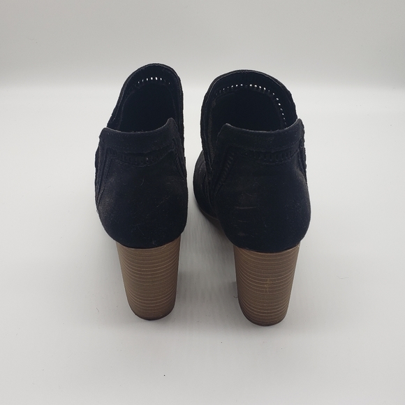 Fergalicious Black Faux Suede Cut Out Booties Size 8.5 - Picture 8 of 8